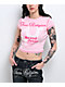 True Religion Cap Sleeve Pink Crop T-Shirt - Thumbnail image 1 of 4