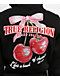 True Religion Cherry Shrunken Black Crop Zip Hoodie - Thumbnail image 3 of 4
