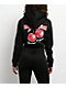 True Religion Cherry Shrunken Black Crop Zip Hoodie - Thumbnail image 1 of 4