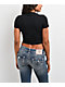 True Religion Classic Black Crop T-Shirt - Thumbnail image 2 of 4