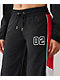 True Religion Colorblock Black Wide Leg Track Pants - Thumbnail image 3 of 6