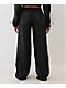 True Religion Colorblock Black Wide Leg Track Pants - Thumbnail image 2 of 6