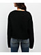 True Religion Convertible Cold Shoulder Black Sweater - Thumbnail image 2 of 4