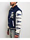 True Religion Crest Wool Nation Navy Blue Varsity Jacket - Thumbnail image 8 of 9