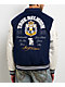 True Religion Crest Wool Nation Navy Blue Varsity Jacket - Thumbnail image 1 of 9