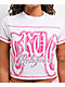 True Religion Crystal Airbrush White Crop T-Shirt - Thumbnail image 3 of 4