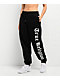 True Religion Crystal Black Boyfriend Jogger Sweatpants - Thumbnail image 1 of 8