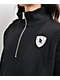 True Religion Crystal Black Half Zip Crop Hoodie - Thumbnail image 3 of 5