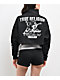 True Religion Crystal Black Half Zip Crop Hoodie - Thumbnail image 1 of 5
