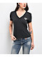 True Religion Crystal Black V-Neck T-Shirt - Thumbnail image 2 of 4