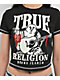 True Religion Crystal Buddha Black Crop T-Shirt - Thumbnail image 3 of 4