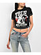 True Religion Crystal Buddha Black Crop T-Shirt - Thumbnail image 1 of 4