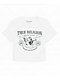 True Religion Crystal Buddha Burnout White Crop T-Shirt - Thumbnail image 4 of 5