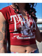 True Religion Crystal Buddha Notch Rib Crop T-Shirt - Thumbnail image 3 of 4