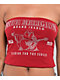 True Religion Crystal Buddha Red Tube Top - Thumbnail image 3 of 4