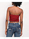 True Religion Crystal Buddha Red Tube Top - Thumbnail image 2 of 2