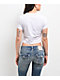 True Religion Crystal Buddha White Crop T-Shirt - Thumbnail image 2 of 3