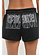 True Religion Crystal Embroidered Black Sweat Shorts - Thumbnail image 3 of 5