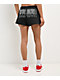 True Religion Crystal Embroidered Black Sweat Shorts - Thumbnail image 2 of 5