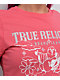 True Religion Crystal Groovy Buddha  Sun Kissed Coral Crop T-Shirt - Thumbnail image 3 of 3