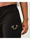 True Religion Crystal Horseshoe Black Jogger Sweatpants - Thumbnail image 3 of 6