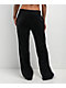 True Religion Crystal Horseshoe Black Straight Leg Velour Pants - Thumbnail image 2 of 6