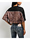 True Religion Crystal Leopard Brown Boxy Crop Jersey  - Thumbnail image 2 of 6