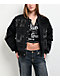True Religion Crystal Logo Black Bomber Jacket - Thumbnail image 8 of 12