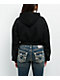 True Religion Crystal Logo Black Crop Hoodie - Thumbnail image 2 of 4