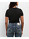 True Religion Crystal Logo Distressed Black Wash T-Shirt - Thumbnail image 2 of 4