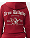 True Religion Crystal Logo Red Zip Hoodie - Thumbnail image 3 of 6