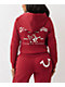 True Religion Crystal Logo Red Zip Hoodie - Thumbnail image 1 of 6