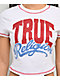 True Religion Crystal Logo White Crop T-Shirt - Thumbnail image 2 of 3