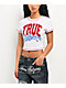 True Religion Crystal Logo White Crop T-Shirt - Thumbnail image 1 of 3