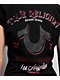 True Religion Crystal Low Plunge Black T-Shirt - Thumbnail image 3 of 4