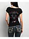 True Religion Crystal Low Plunge Black T-Shirt - Thumbnail image 1 of 4