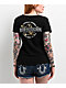 True Religion Crystal Metallic Buddha Notch Black T-Shirt - Thumbnail image 1 of 5