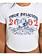 True Religion Crystal OG World Tour White Crop T-Shirt - Thumbnail image 3 of 4