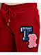 True Religion Crystal Patch Red Straight Leg Sweatpants - Thumbnail image 5 of 10