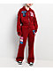 True Religion Crystal Patch Red Straight Leg Sweatpants - Thumbnail image 8 of 10