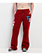 True Religion Crystal Patch Red Straight Leg Sweatpants - Thumbnail image 1 of 10
