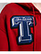 True Religion Crystal Patch Shrunken Red Crop Zip Hoodie - Thumbnail image 4 of 8