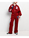 True Religion Crystal Patch Shrunken Red Crop Zip Hoodie - Thumbnail image 7 of 8