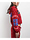 True Religion Crystal Patch Varsity Red Dahlia Crop Zip Hoodie - Thumbnail image 6 of 9