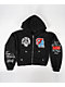 True Religion Crystal Patched Black Zip Hoodie - Thumbnail image 1 of 2