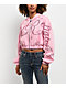 True Religion Crystal Pink Crop Zip Hoodie - Thumbnail image 4 of 4