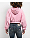 True Religion Crystal Pink Crop Zip Hoodie - Thumbnail image 2 of 4