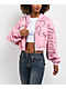 True Religion Crystal Pink Crop Zip Hoodie - Thumbnail image 1 of 4