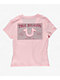 True Religion Crystal Pink V-Neck T-Shirt - Thumbnail image 5 of 5