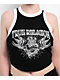 True Religion Crystal Racer Black & White Ringer Tank Top - Thumbnail image 3 of 4